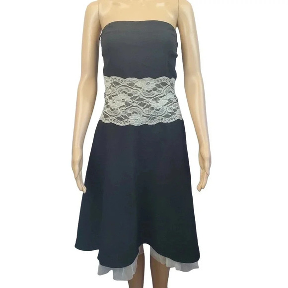 Ruby Rox Brand Size 9 Strapless Lace Detail Tule Petticoat 50's Inspired Dress - Picture 1 of 10